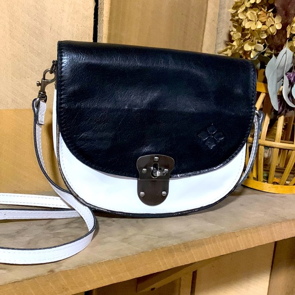 Patricia Nash Handbags - Patricia Nash Black and White Leather Crossbody